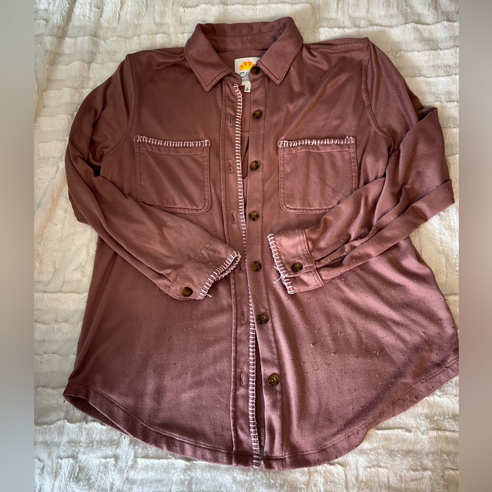 Super soft cozy button up set of 2